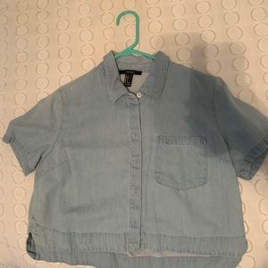 Denim Crop top
